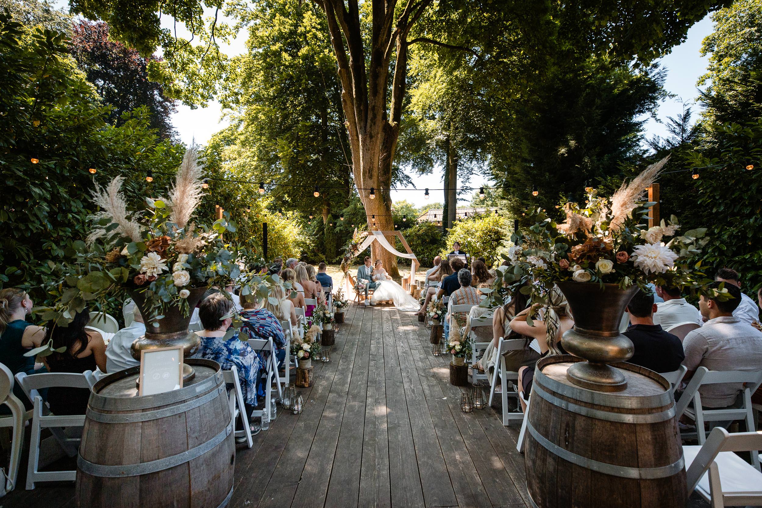 Zomerse bruiloft bij Parkhotel Hugo de Vries,  Lunteren
